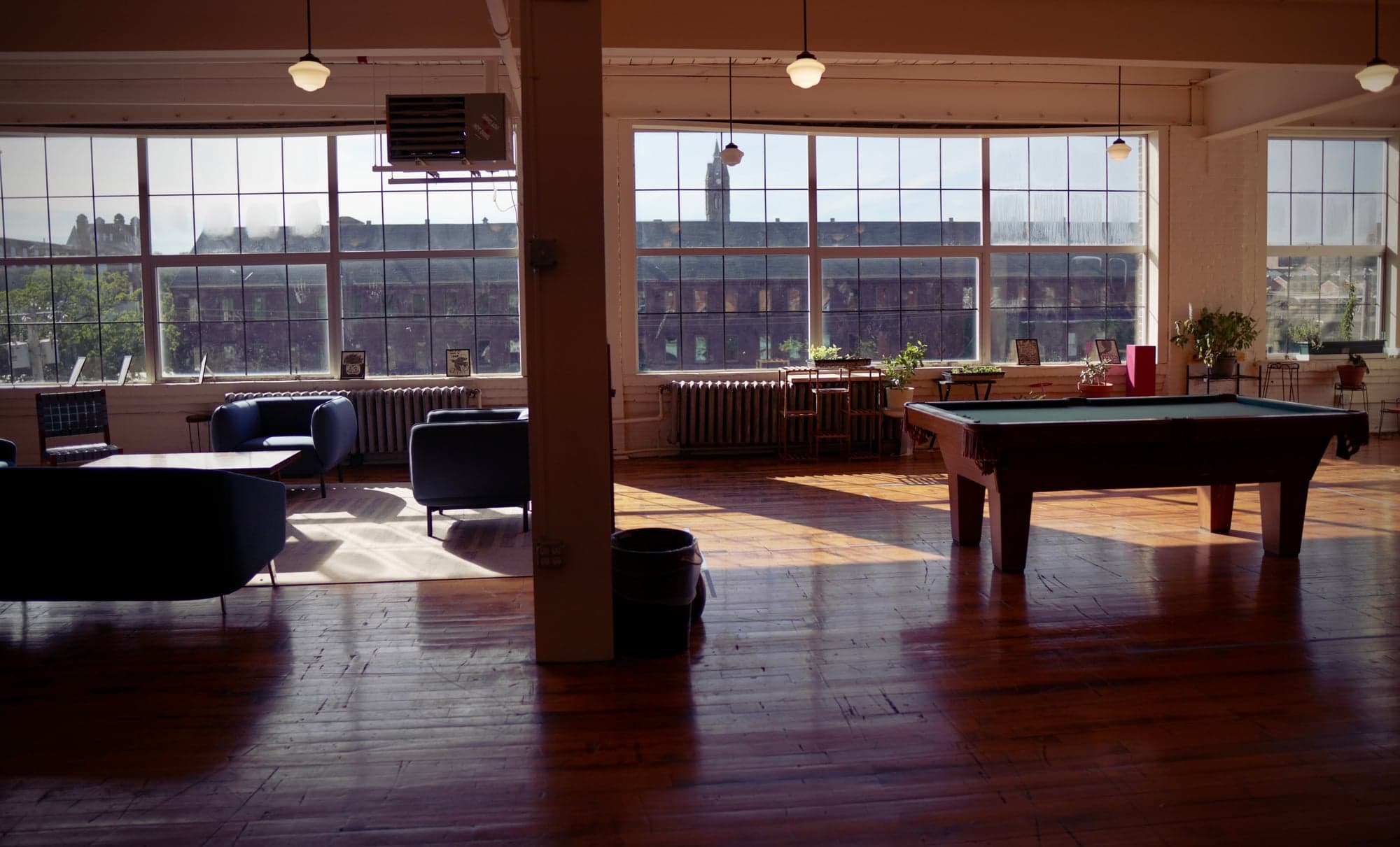 The third-floor common room